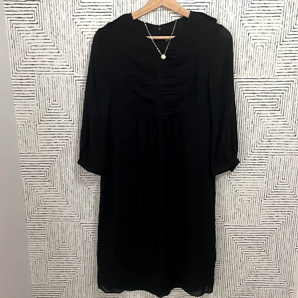 Burberry black silk dress